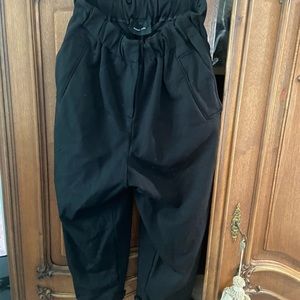Simone Rocha black pant UK 10 lots of detail.the bottoms can be adjustable